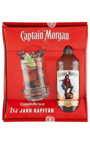 Captain Morgan Spiced Gold + korbel 0,7l 35% GB