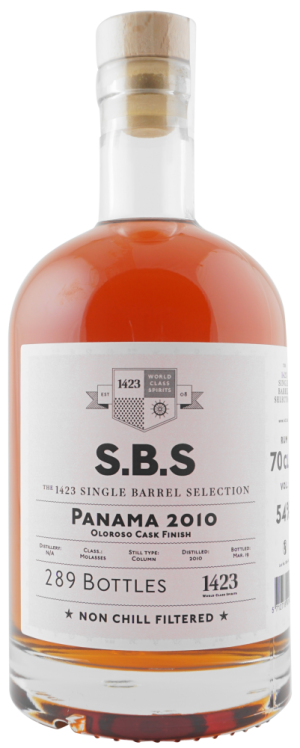 S.B.S Panama 9y 2010 0,7l 54% L.E. / Rok lahvování 2019