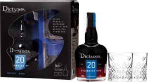 Dictador 20y 0,7l 40% + 2x sklo GB