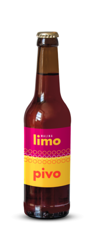 Limopivo malina 0,33l 4,6% Sklo
