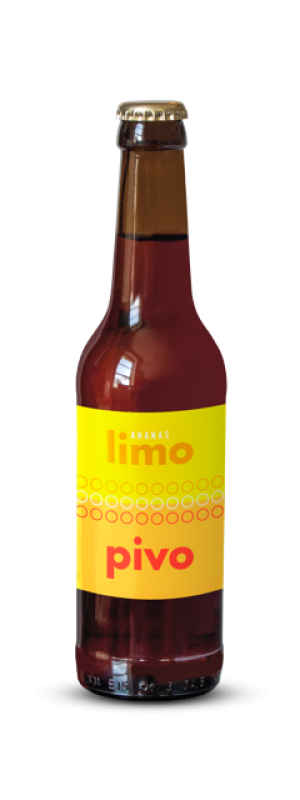 Limopivo ananas 0,33l 4,6% Sklo