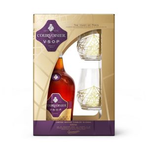 Courvoisier VSOP 0,7l 40% + 2x sklo GB