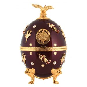 Vodka Imperial Collection Faberge Dark red with birds 0,7l 40% GB