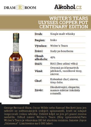 Writers Tears Ulysses 0,04l 40%
