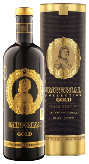 Imperial Collection Gold vodka Black edition 1l 40% Tuba