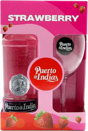 Puerto de Indias Strawberry 0,7l 37,5% + 1x sklo GB