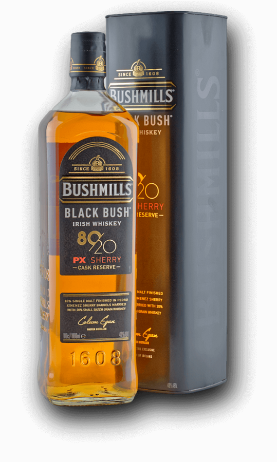 Bushmills Black Bush 80/20 PX Sherry Cask Reserve 40% 1,0L (tuba)