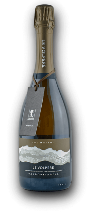 Le Volpere Còl Miliane Prosecco Superiore D.O.C.G. Valdobbiadene Extra Brut 12% 0,75L (holá láhev)