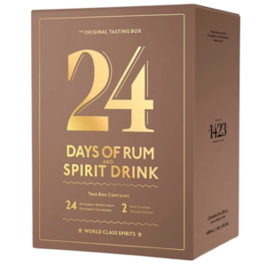 Rumový adventní kalendář 2025 24×0,02l 41,3% + 2x sklo GB